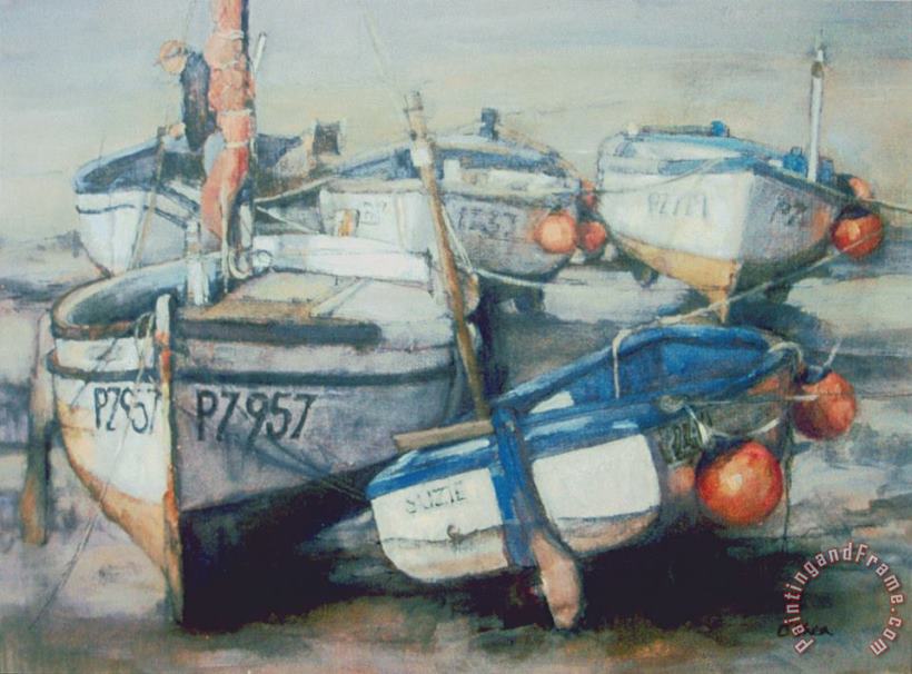 Ellie O Shea Low Tide Newlyn Art Print