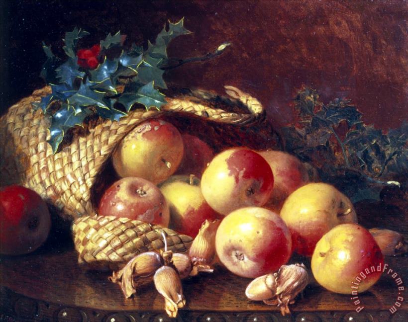 Eloise Harriet Stannard Christmas Fruit And Nuts Art Print