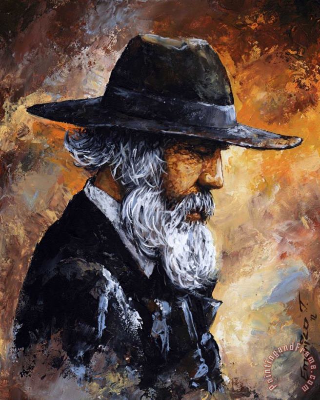 Emerico Toth Old Man Art Painting