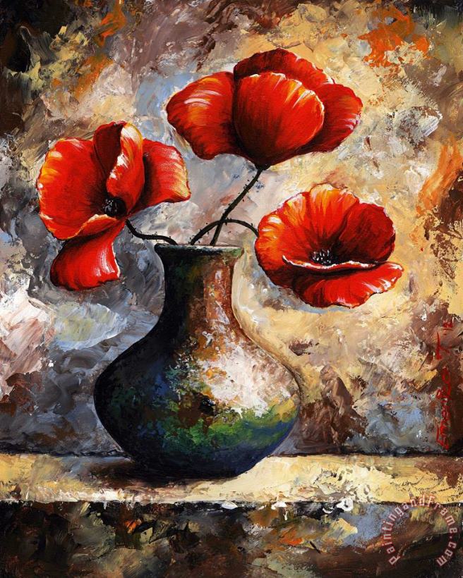 Emerico Toth Red Poppies Art Painting