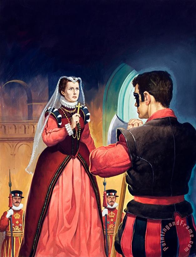 English School Execution of Mary Queen of Scots Art Painting