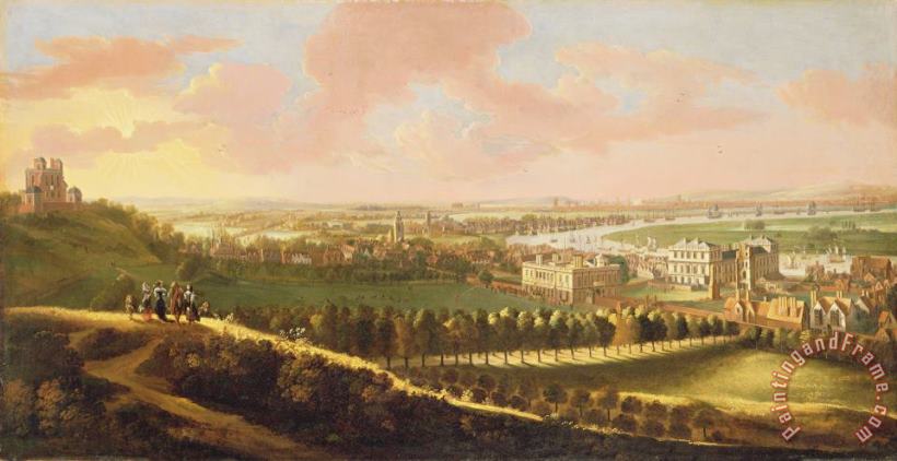  English School London from Greenwich Hill Art Painting