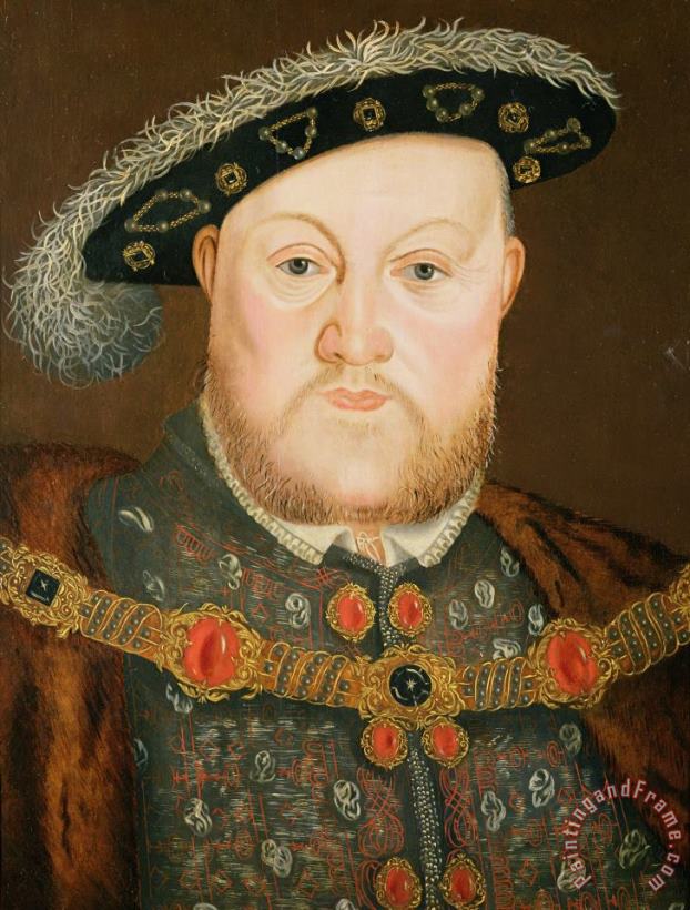 Portrait of Henry VIII painting - English School Portrait of Henry VIII Art Print