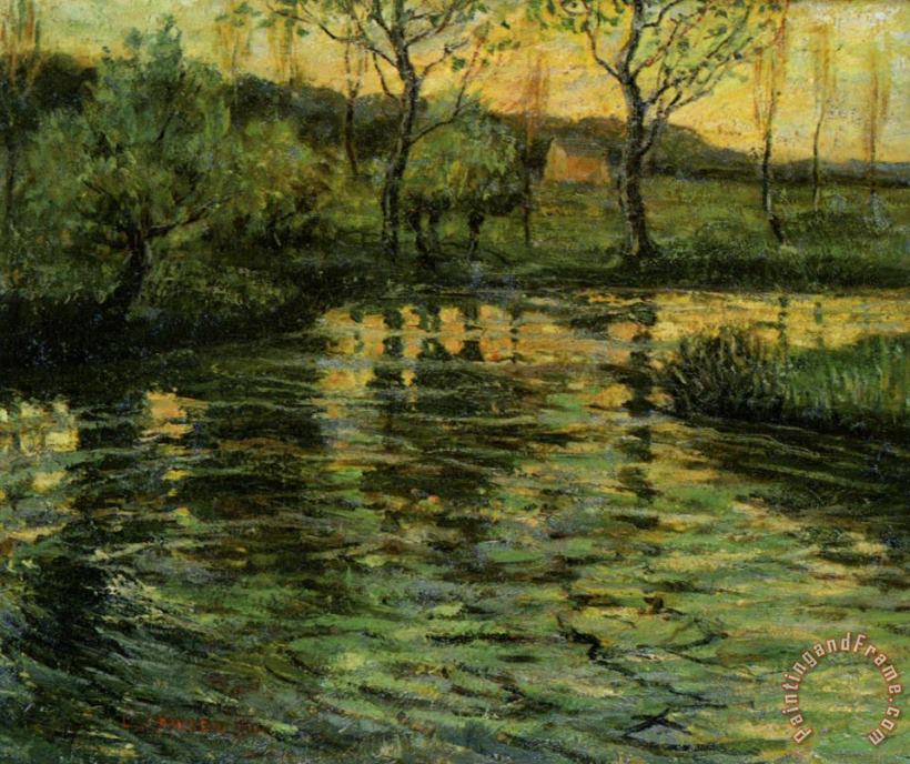 Ernest Lawson Conneticut River Scene Art Painting