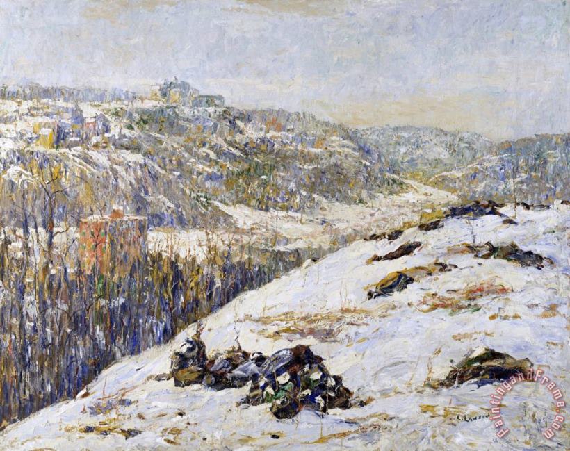 Ernest Lawson Harlem River, Winter Art Painting