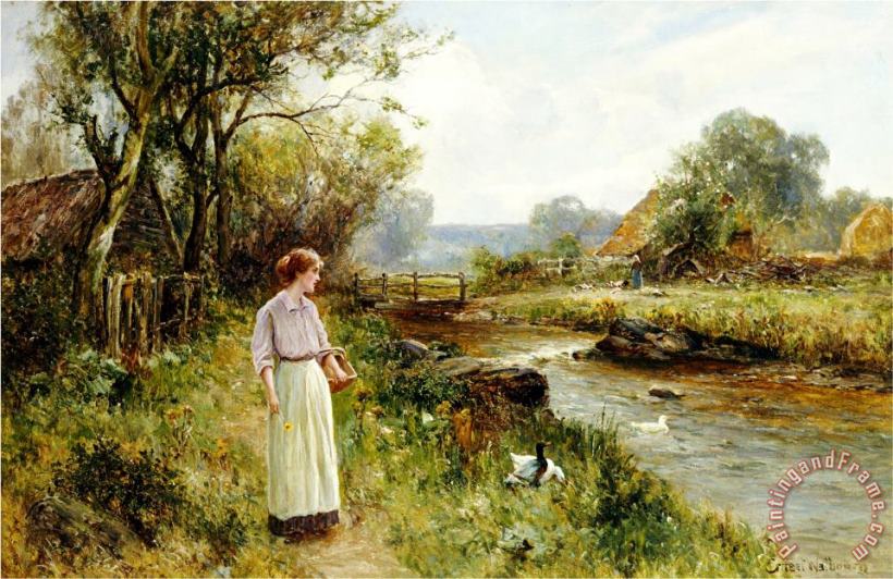 By The River painting - Ernest Walbourn By The River Art Print