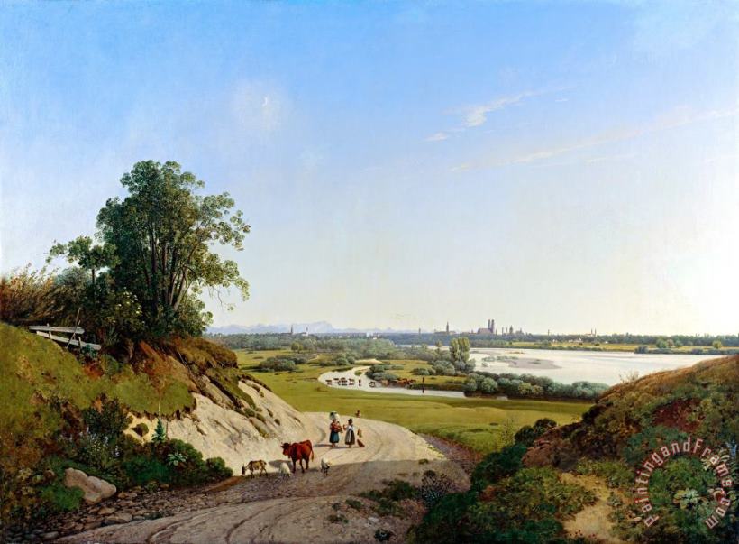 View of Munich From Oberfohring painting - Ernst Kaiser View of Munich From Oberfohring Art Print