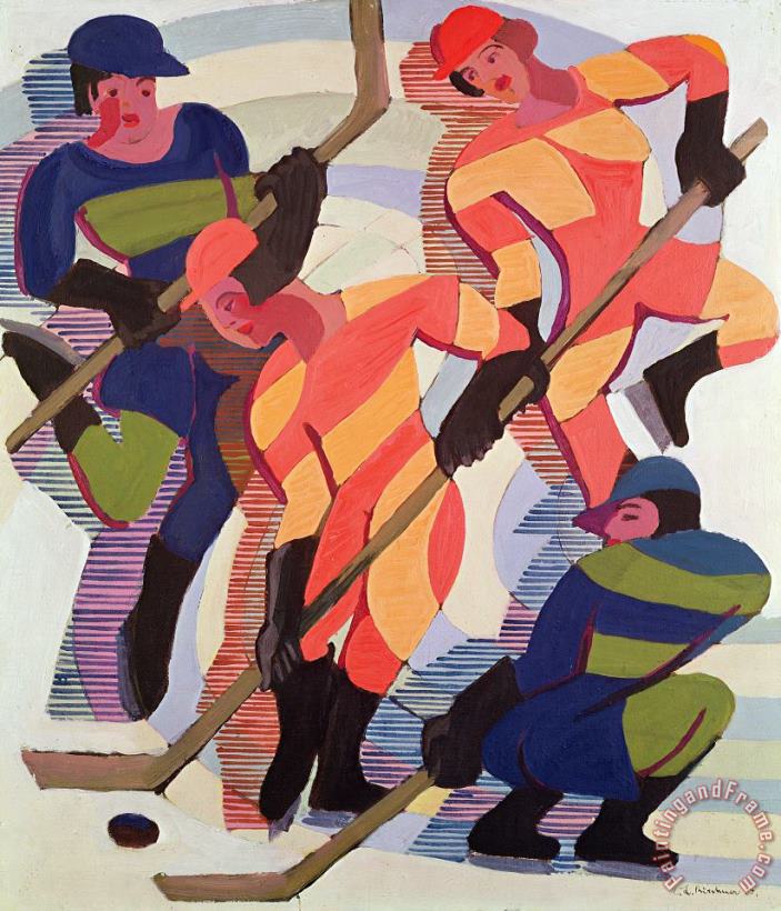 Ernst Ludwig Kirchner Hockey Players Art Painting