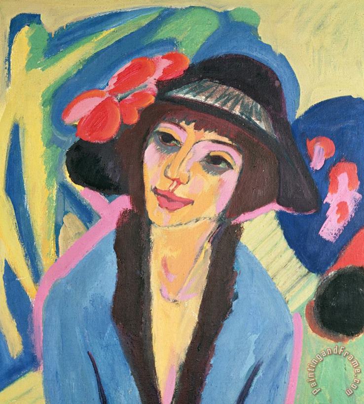 Ernst Ludwig Kirchner Portrait Of Gerda Art Painting