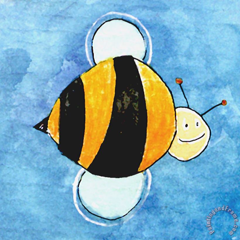 Big Bee painting - Esteban Studio Big Bee Art Print