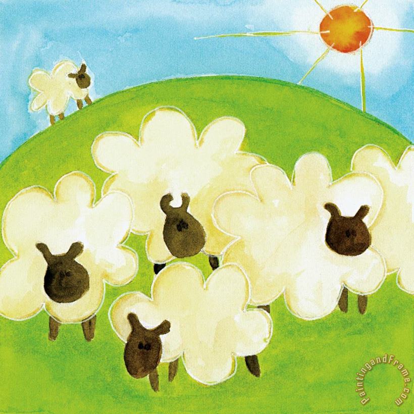 Esteban Studio Sheep Art Painting