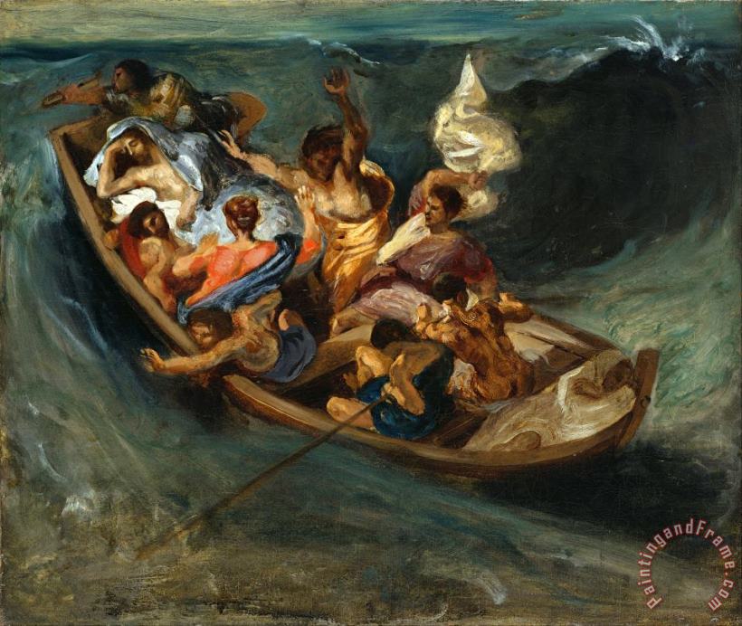 Christ on The Sea of Galilee 2 painting - Eugene Delacroix Christ on The Sea of Galilee 2 Art Print