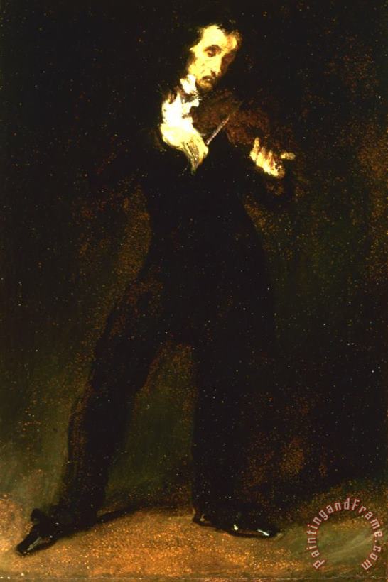 Paganini painting - Eugene Delacroix Paganini Art Print
