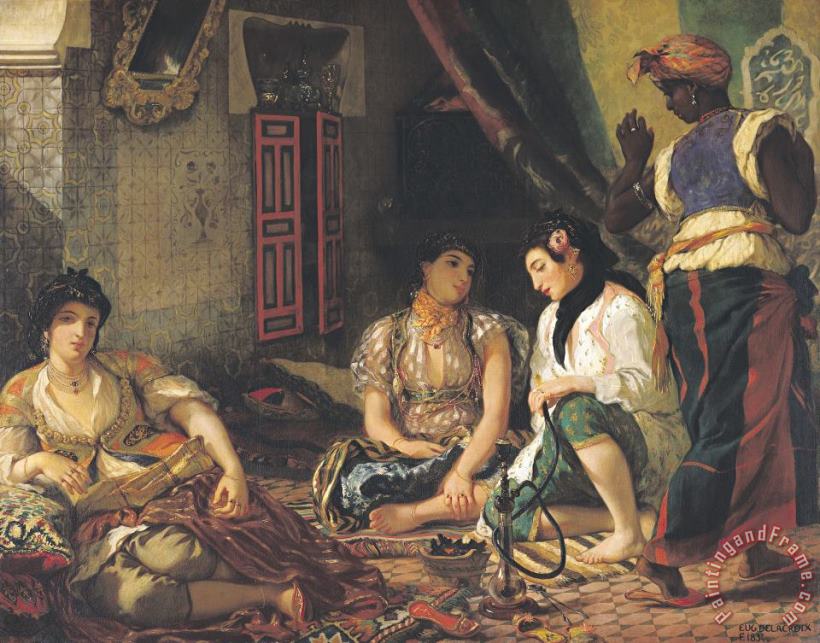 Eugene Delacroix The Women of Algiers in Their Apartment Art Print