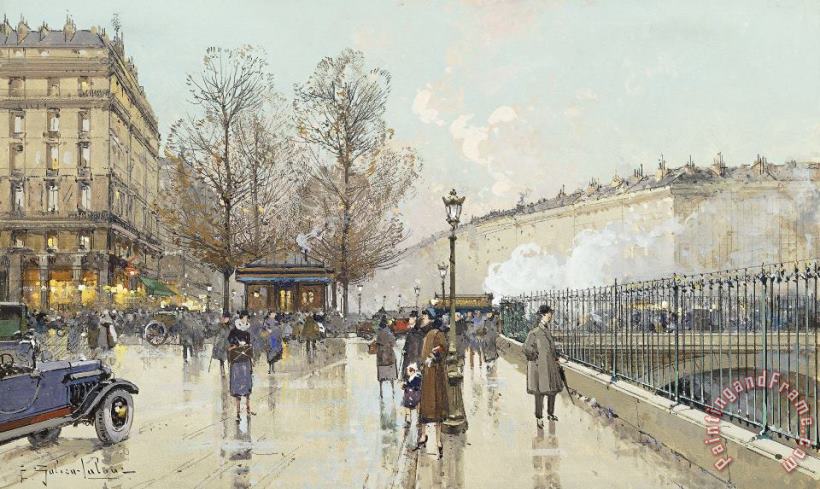 Eugene Galien-Laloue Le Boulevard Pereire Paris Art Painting