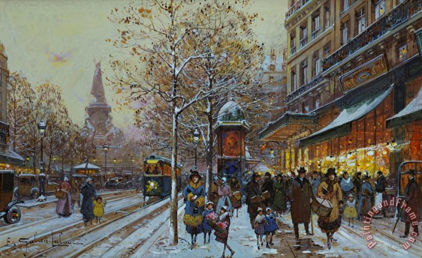 Eugene Galien-Laloue Place De La Republique Paris Art Painting
