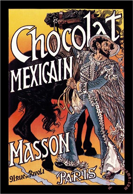 Eugene Grasset Masson Chocolat Mexicain Art Painting