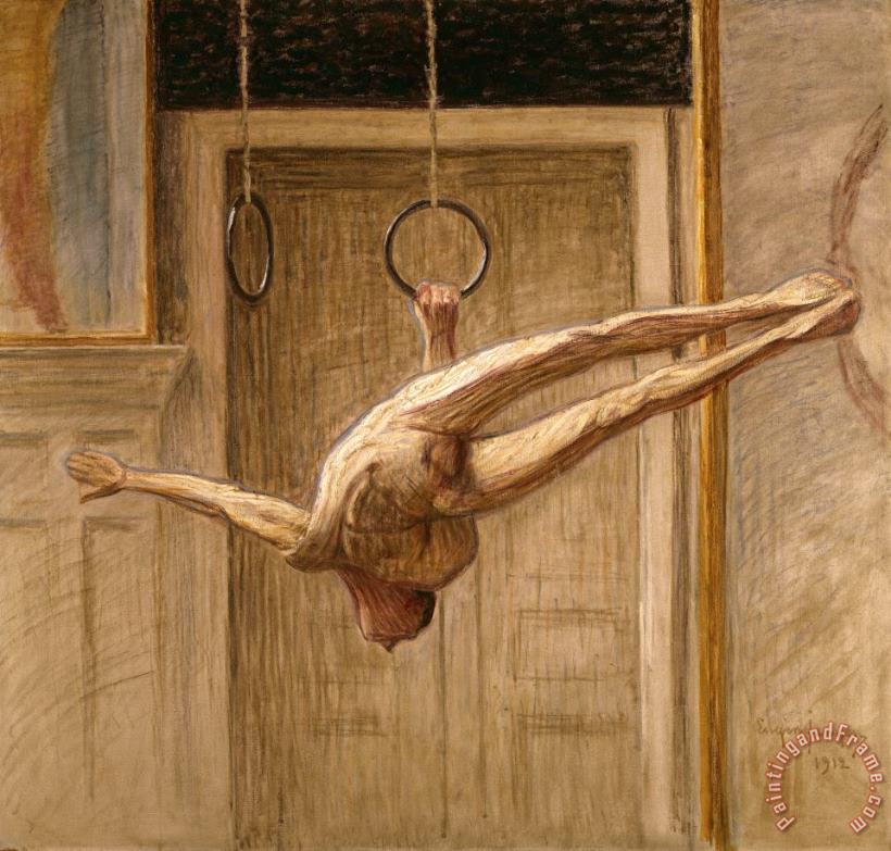 Eugene Jansson Ring Gymnast No 2 Art Print