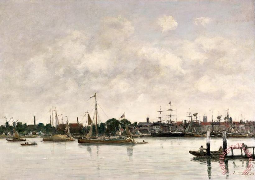 The Meuse At Dordrecht painting - Eugene Louis Boudin The Meuse At Dordrecht Art Print