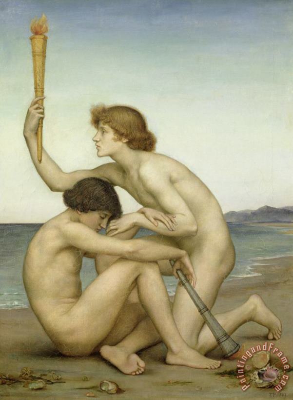 Phosphorus and Hesperus painting - Evelyn De Morgan Phosphorus and Hesperus Art Print