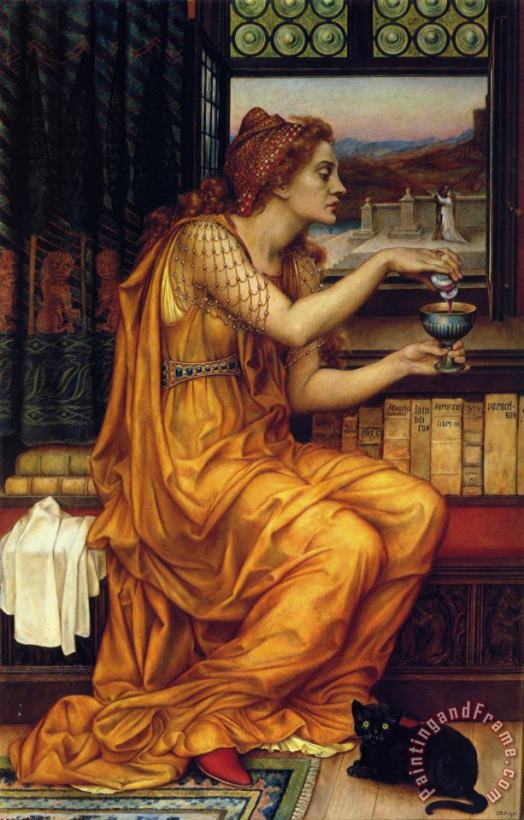 The Love Potion painting - Evelyn De Morgan The Love Potion Art Print