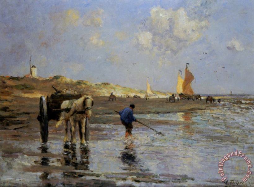 Evert Pieters Seashore Art Painting