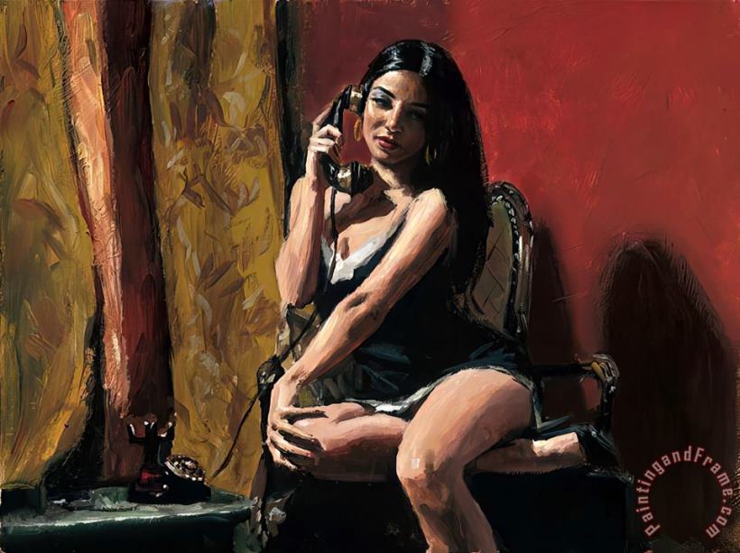 Fabian Perez Arpi in The Red Room Art Painting