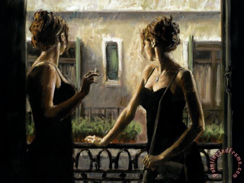Balcony at Buenos Aires IV painting - Fabian Perez Balcony at Buenos Aires IV Art Print