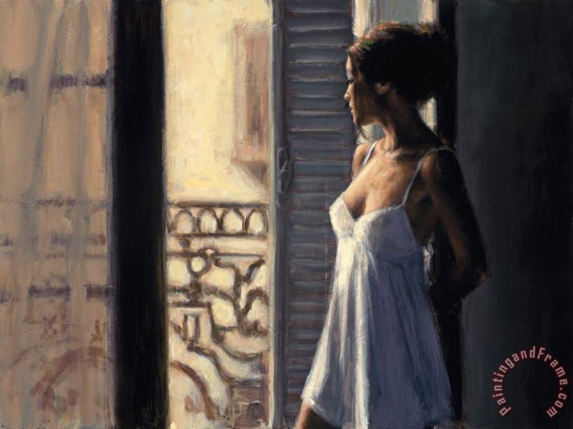 Balcony at Buenos Aires X painting - Fabian Perez Balcony at Buenos Aires X Art Print