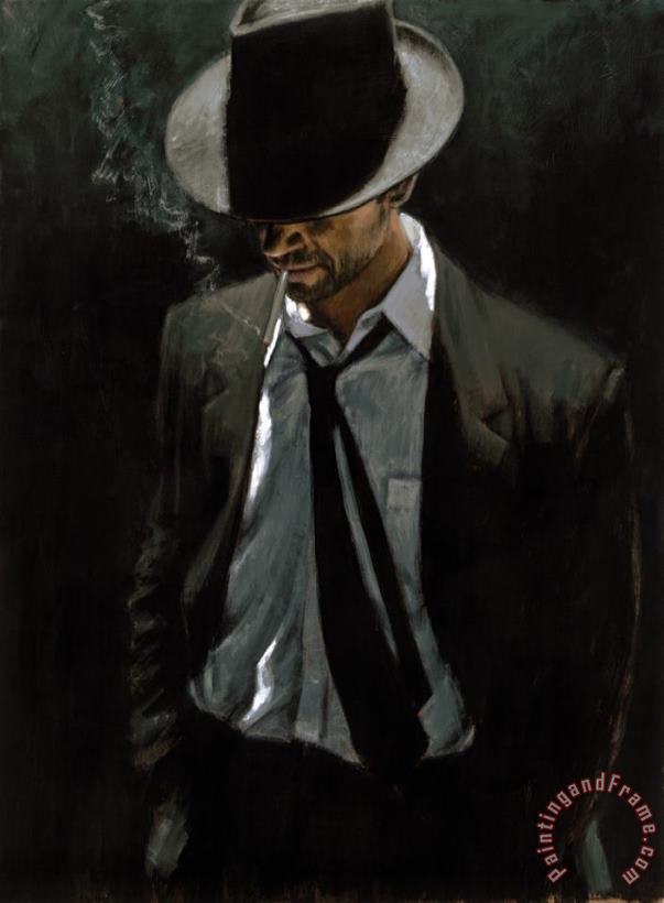 Man in Black Suit III painting - Fabian Perez Man in Black Suit III Art Print Man in Black Suit III painting - Fabian Perez Man in Black Suit III Art Print