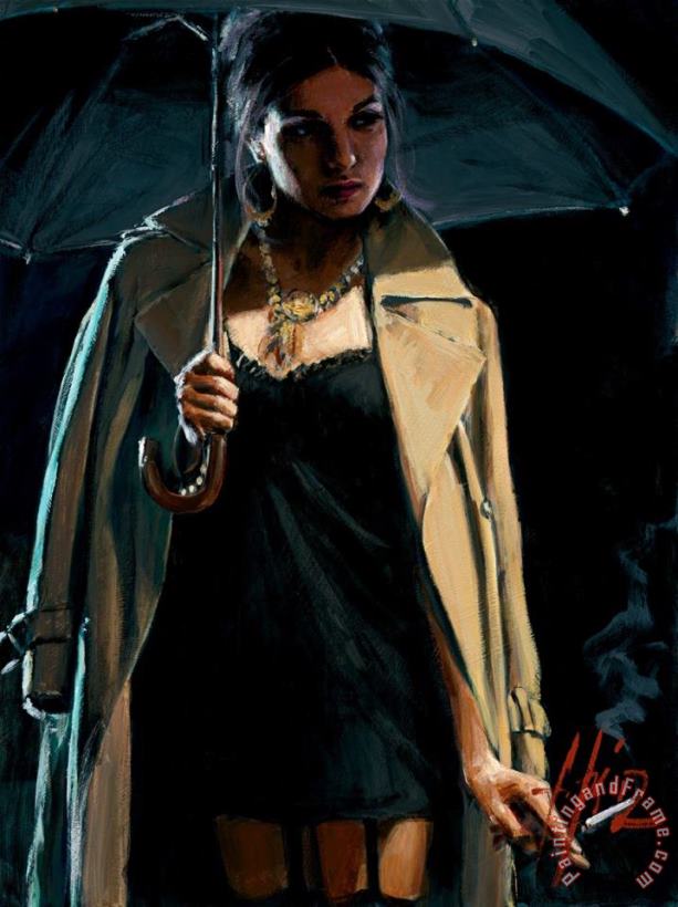 November Rain II Marissa painting - Fabian Perez November Rain II Marissa Art Print