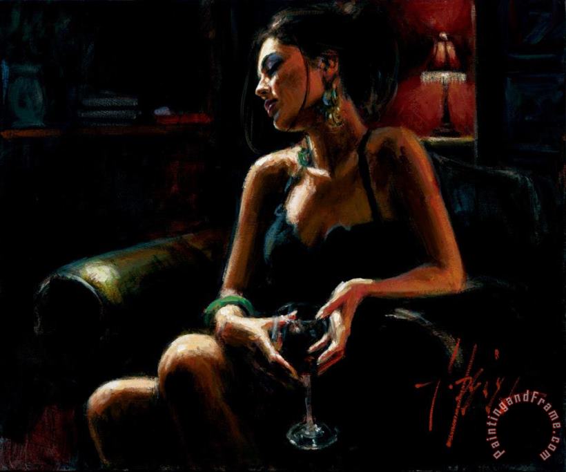 Tess painting - Fabian Perez Tess Art Print