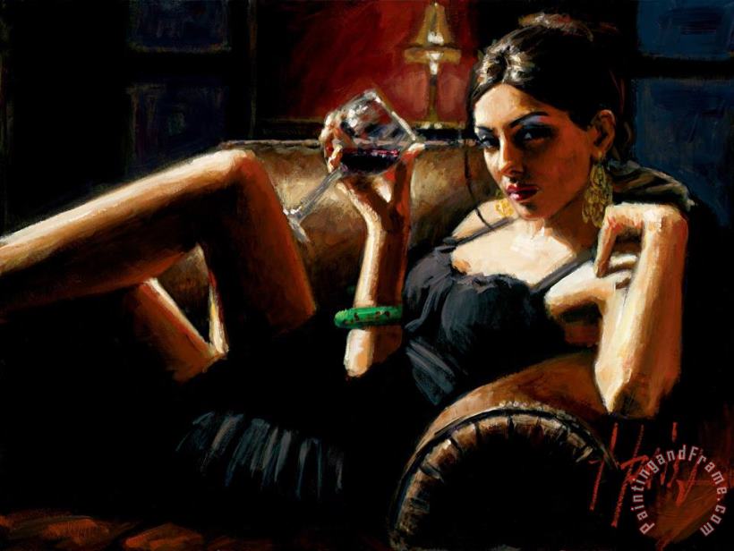 Tess VIII painting - Fabian Perez Tess VIII Art Print