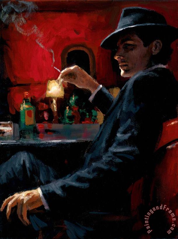 Fabian Perez Whiskey at Las Brujas VII Art Print