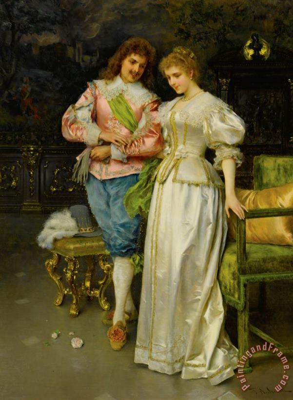 Betrothed painting - Federico Andreotti Betrothed Art Print