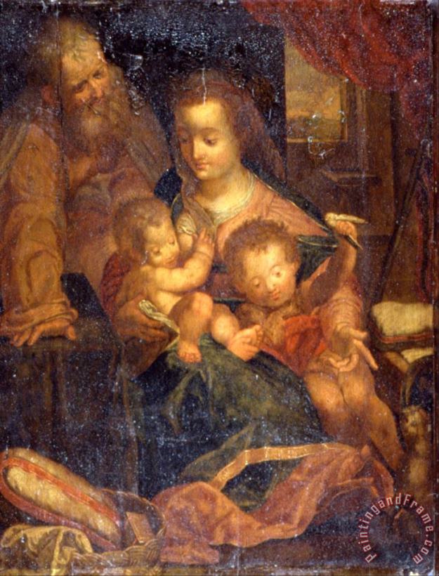 Holy Family painting - Federico Barocci Holy Family Art Print