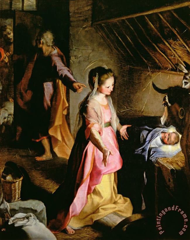 Federico Fiori Barocci or Baroccio The Adoration of the Child Art Painting
