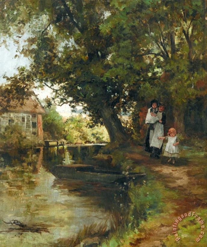 Federico Zandomeneghi Aus Der Umgebung Von Paris, 1878 Art Painting