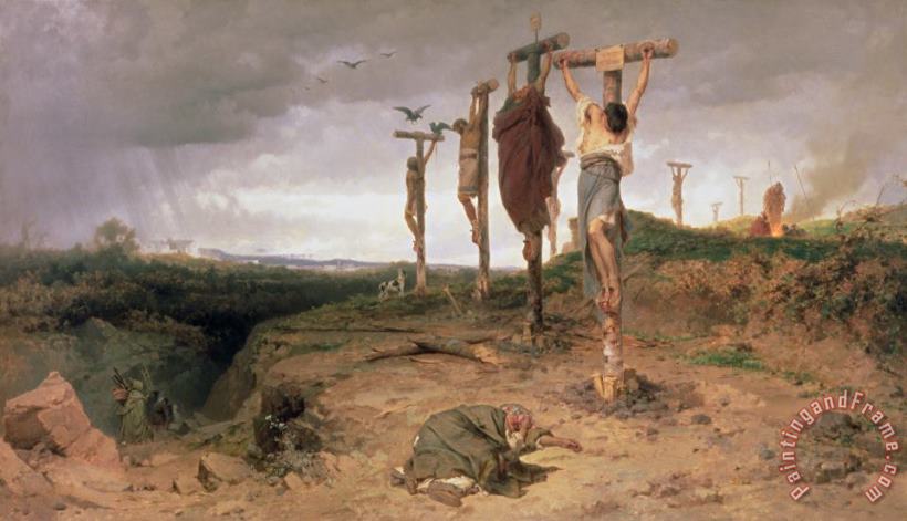Fedor Andreevich Bronnikov The Damned Field Execution Place In The Roman Empire Art Print