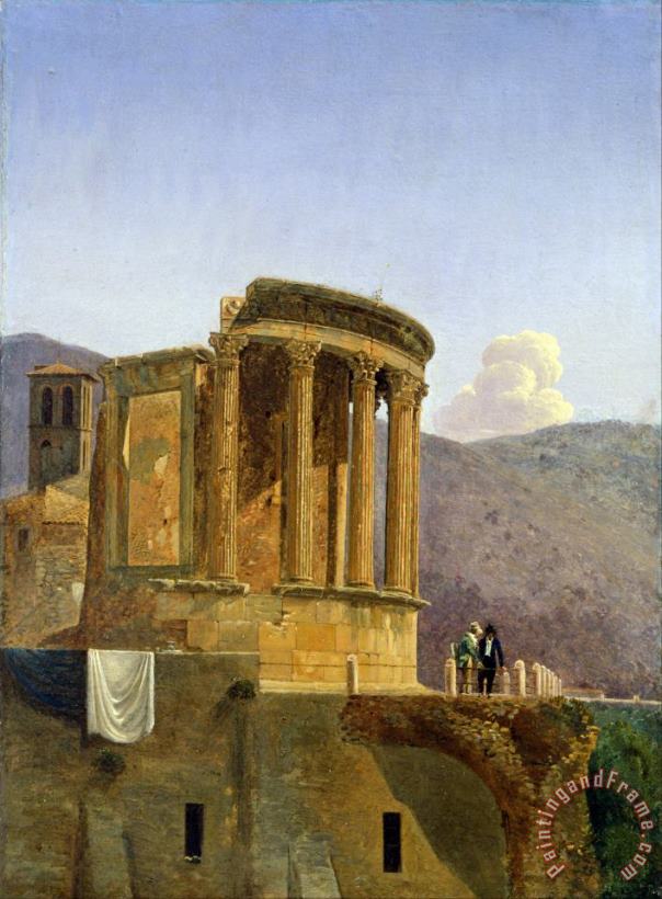 The Temple of Vesta at Tivoli painting - Felix Boisselier The Temple of Vesta at Tivoli Art Print