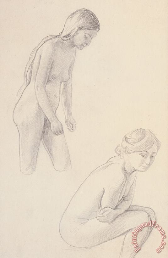 Felix Edouard Vallotton Two Nudes Art Painting