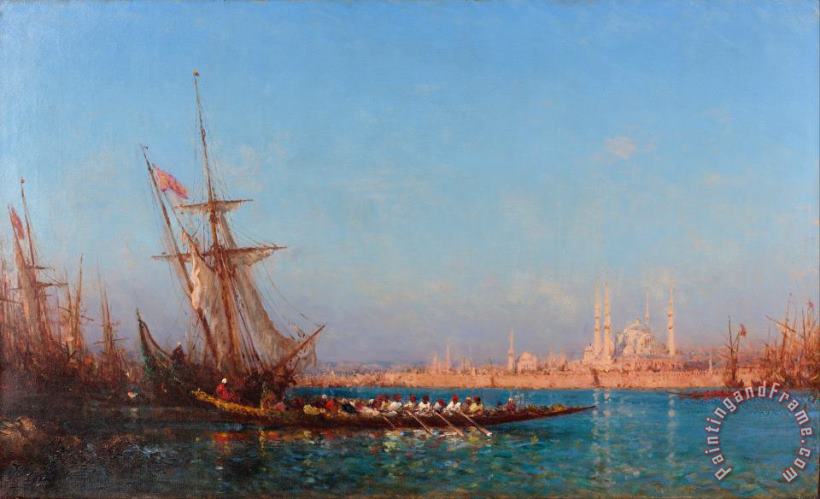 Felix Ziem View of Istanbul Art Painting