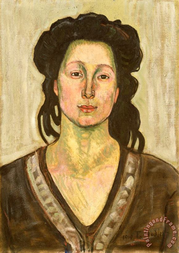 Portrait of Jeanne Cerani painting - Ferdinand Hodler Portrait of Jeanne Cerani Art Print