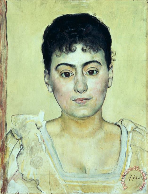 Portrait of Madame De R. painting - Ferdinand Hodler Portrait of Madame De R. Art Print