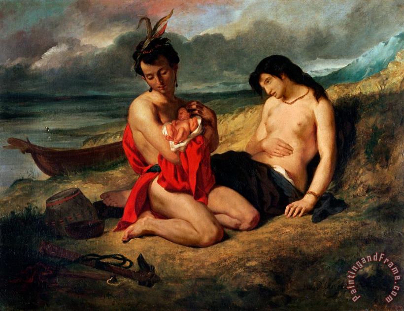 Ferdinand Victor Eugene Delacroix The Natchez Art Painting