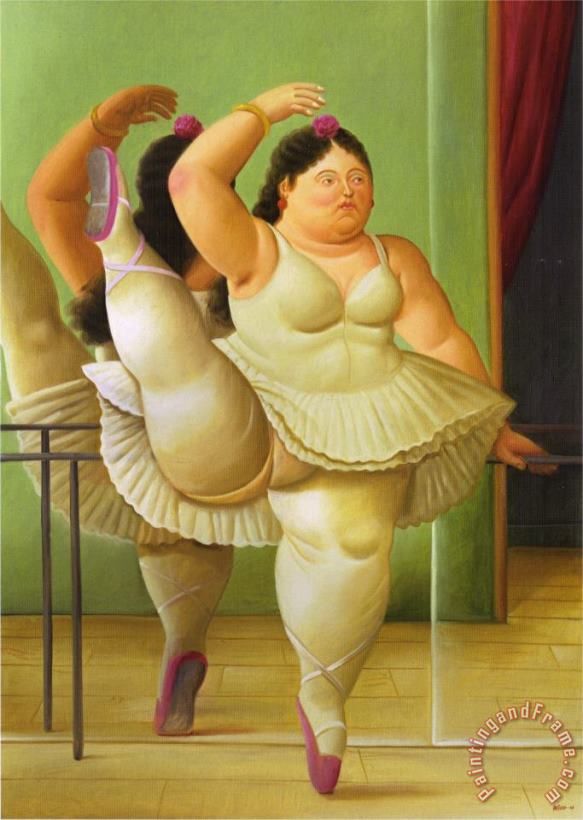 Dancers at The Bar painting - fernando botero Dancers at The Bar Art Print