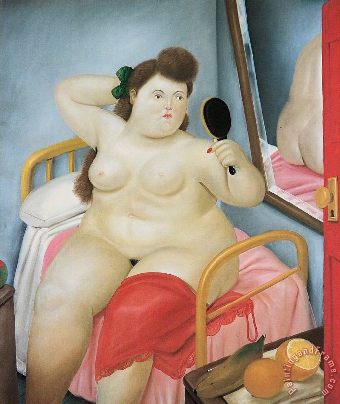Fernando Botero La Toilette, 1982 Art Painting
