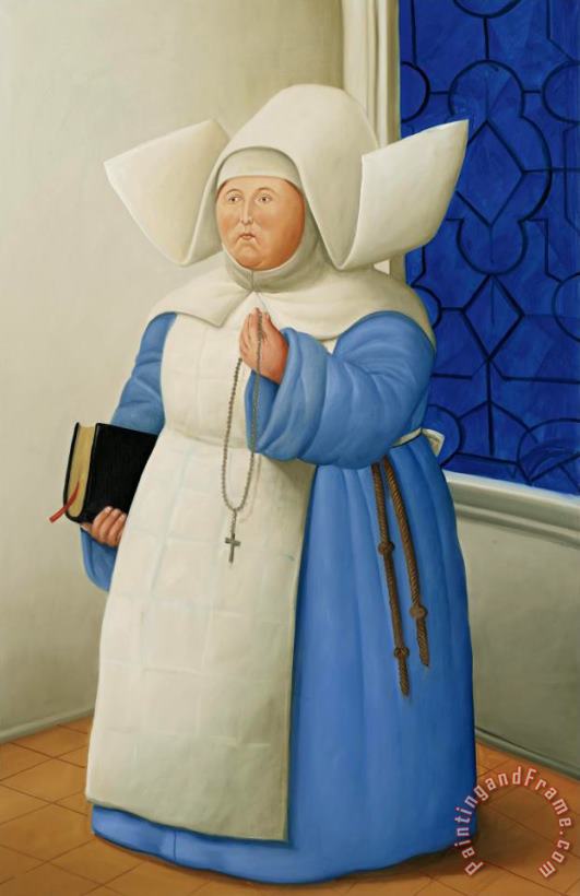 Mother Superior painting - Fernando Botero Mother Superior Art Print