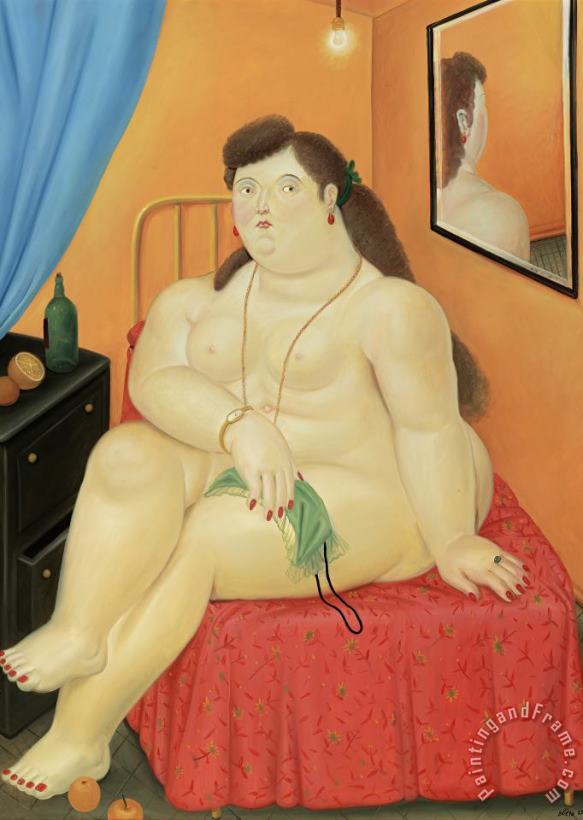 Nude, 1983 painting - Fernando Botero Nude, 1983 Art Print