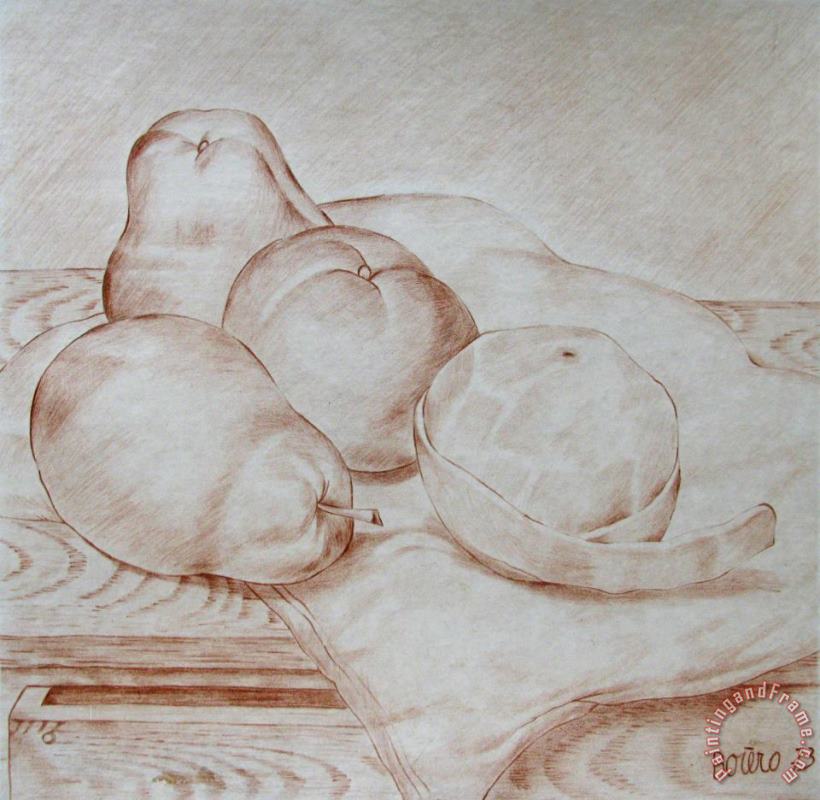 Fernando Botero Sin Titulo, 1973 Art Painting